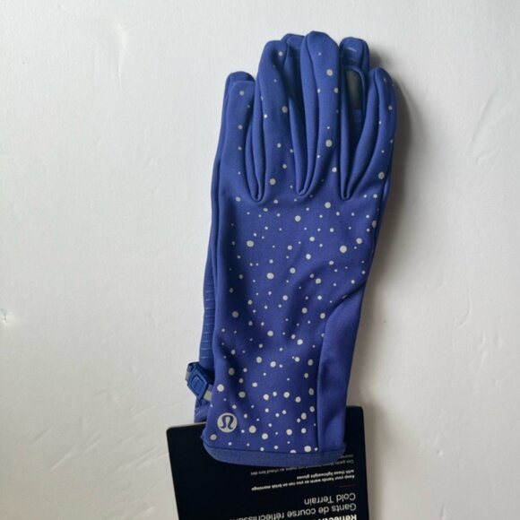 Lululemon NEW Run forItAll Reflective GlovesTech Water Repellent Fleece Stretch - Picture 14 of 16